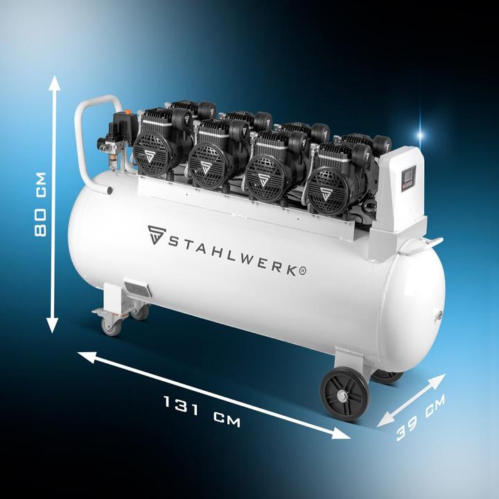 Image du produit Stahlwerk Compresseur 10 bar 8,6 CV 6,4 kW 840 l/min 150 l Compresseur d'air comprimé (10 bar, 150 l)
