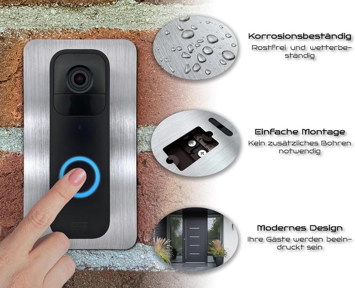 Immagine prodotto Baron Design Edelstahl Blende für Blink Doorbell