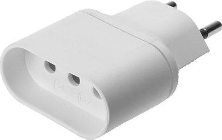 Image du produit Elbro Adaptateur de voyage 100...230V 10A prise IT/CH fiche CH T12 blanc