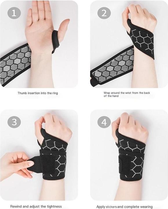 Produktbild König Design Bandage Sportarmbänder Atmungsaktiv Verstellbar Handgelenkbandage Sehnenschutz