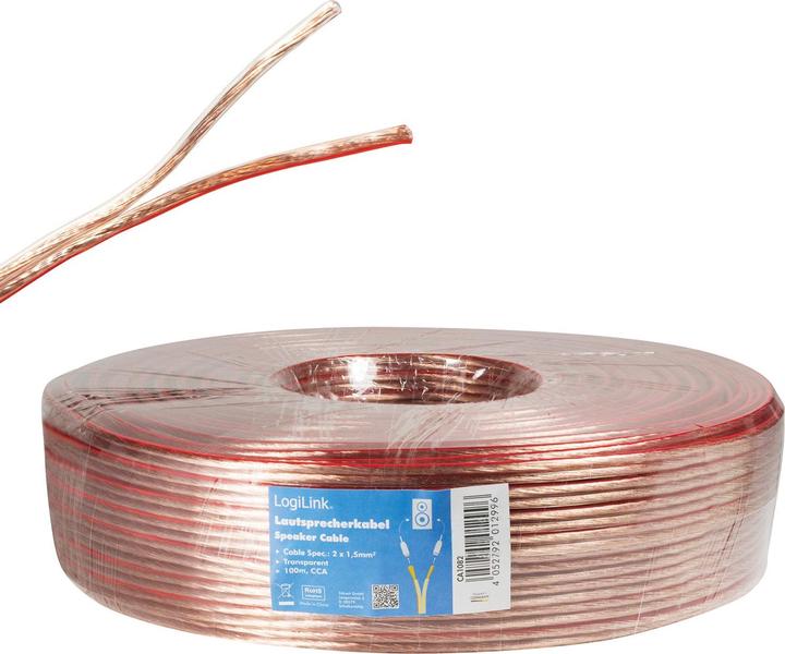 Actual product image LogiLink CA Loudspeaker cable (100 m, 1.50 mm²)