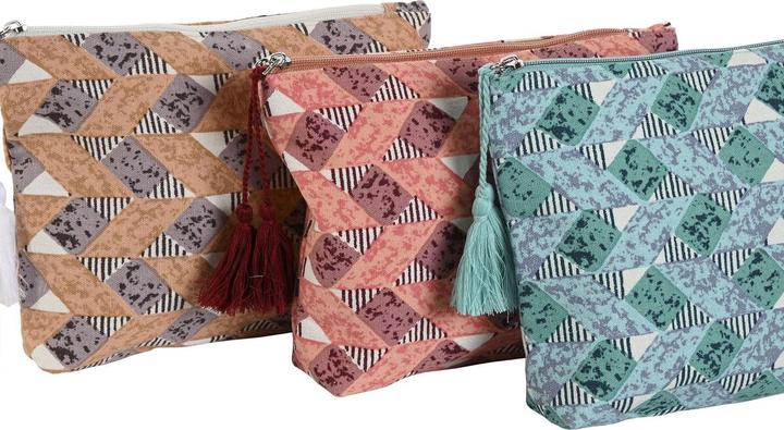 Produktbild Esprit Reise-Toilettentasche Home ESPRIT Braun türkis Koralle 25 x 5 x 20 cm (3 Stück)