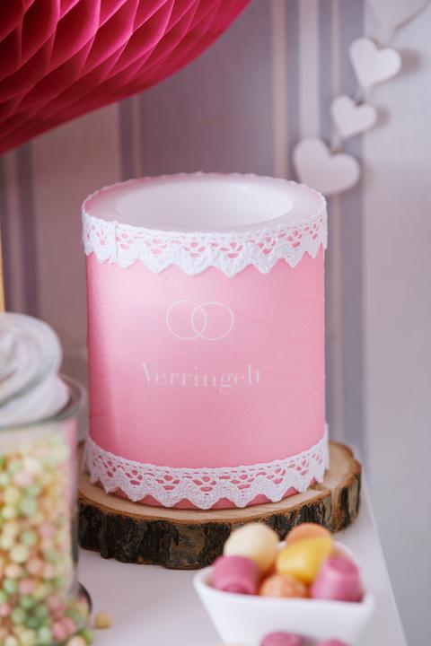 Immagine prodotto Paper + Design Candela a colonna "Round", Ø 10 cm, altezza circa 12 cm