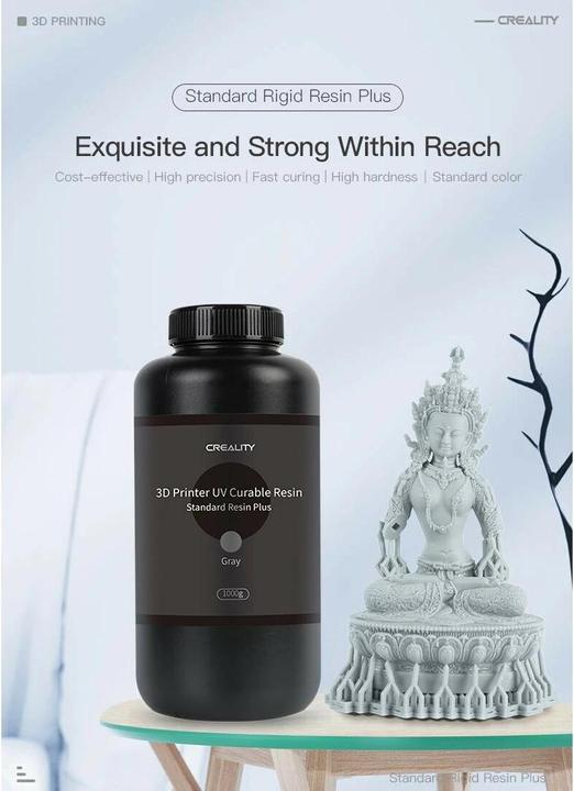 Produktbild Creality Resin Plus 1kg, Shwarz (Schwarz, 1000 g)