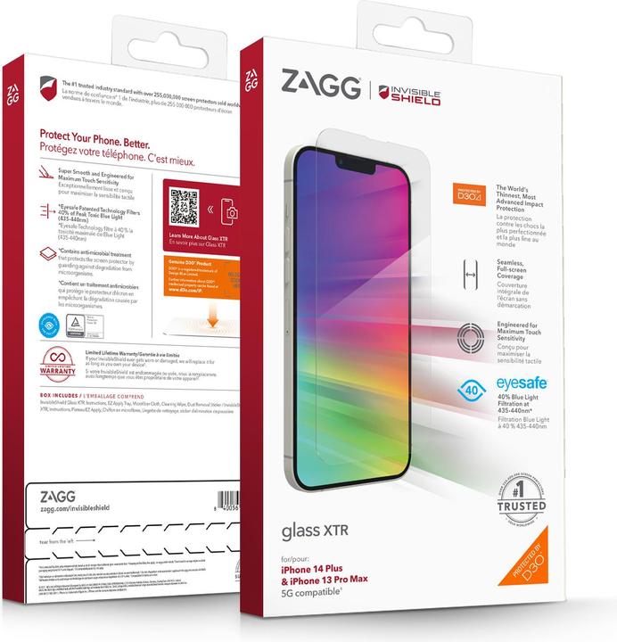 Immagine prodotto Zagg Vetro XTR (1 Pezzo/i, Apple iPhone 13 Pro Max)
