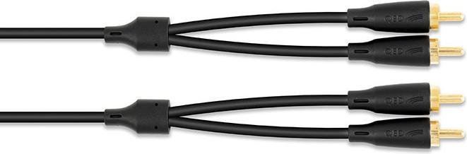 Actual product image QED Connect Cable 2 X Phono (M) To 2 X Phono (M) 3 metres QE8107 (3 m, Cinch)
