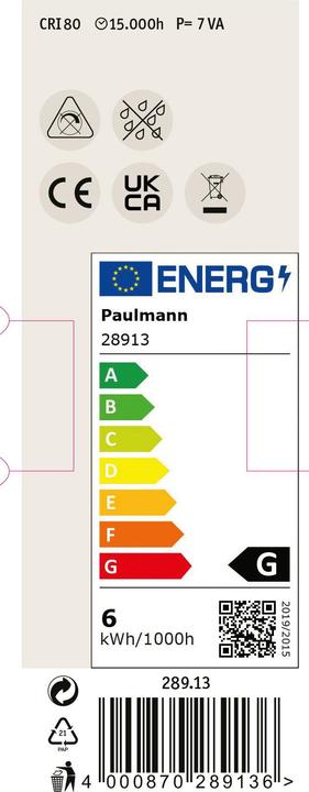 Energie-Label Paulmann Reflektor 3er Set (GU5.3, 6 W, 450 lm, 3 x, G)