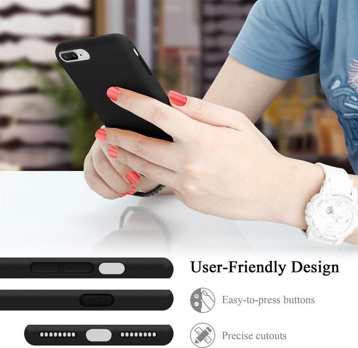 Productafbeelding Cadorabo TPU Liquid Silicone Case Cover (Apple iPhone 7 Plus, Apple iPhone 7s Plus, Apple iPhone 8 Plus)