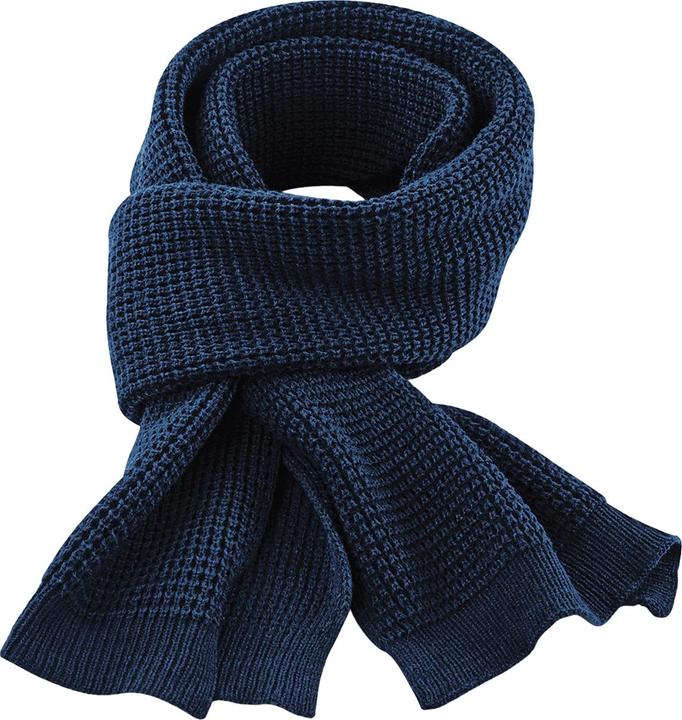 Actual product image Beechfield Unisex Adult Classic Waffle Knitted Scarf