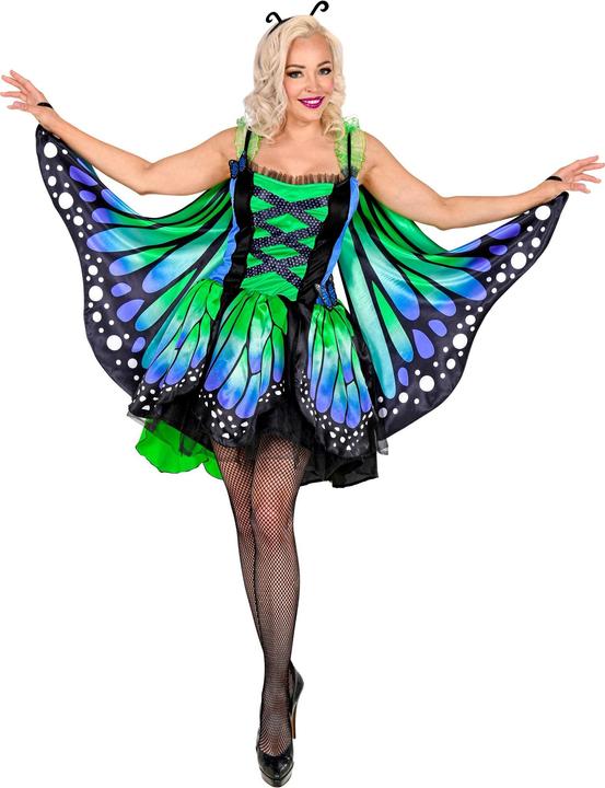 Produktbild Widmann Schmetterling Kostüm für Damen grün-blau (M)