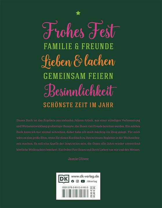 Image du produit Weihnachtskochbuch (Allemand, Jamie Oliver, 2016)