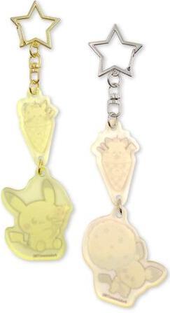 Actual product image Pokémon PokePeace Frost Acrylic Key Holder Set Pikachu & Pichu (Sweets Shop)
