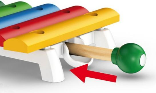 Produktbild Brio Holz Musikinstrument Xylophon (Deutsch, Französisch, Italienisch, Englisch)