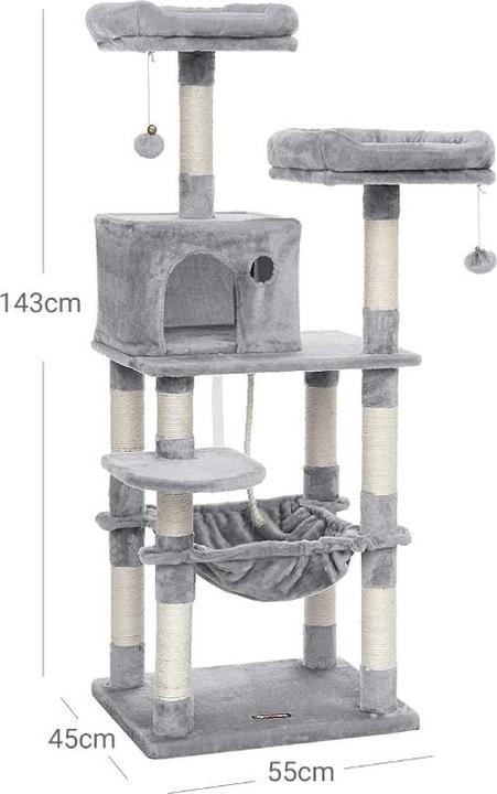 Actual product image Feandrea Kitty (143 cm, Grey)