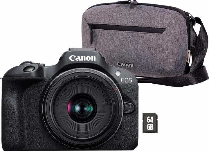Canon EOS R100 + RF-S 18-45mm F4.5-6.3 IS STM (18 - 45 mm, 24.10 Mpx, APS-C / DX)