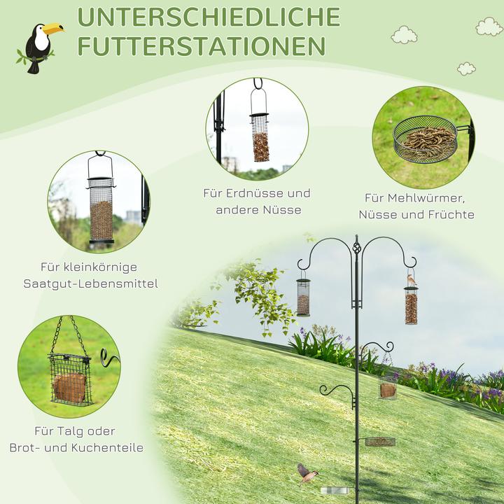 Image du produit PawHut Distributeur de graines pour oiseaux