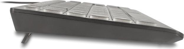 Actual product image Delock USB Tastatur kabelgebunden 1,5 m schwarz mit XXL Buch (DE, Cable)