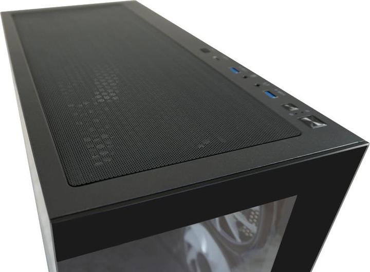 Image du produit LC-Power Boîtier MidiTower 715B black USB3.2/Audio,sans alimentation,SEAMLESS X (mATX, Mini-ITX, ATX)