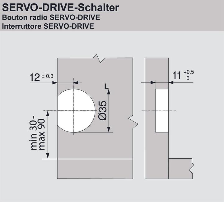 Produktbild Blum Funk-Schalter SERVO-DRIVE (1 Stk.)