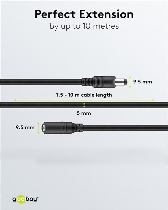 Actual product image Goobay DC extension cable (10 m)
