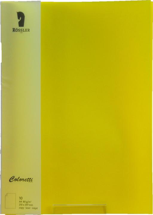 Rössler Coloretti Foglio A4 80g Giallo Oro Confezione da 10 (80 g/m², 1 x)