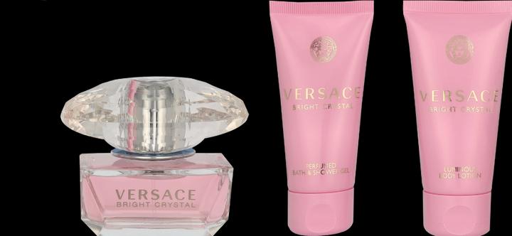 Actual product image Versace Bright Crystal Christmas 2024 Eau de Toilette / BShower Gel / Body Lotion (Fragrance set)