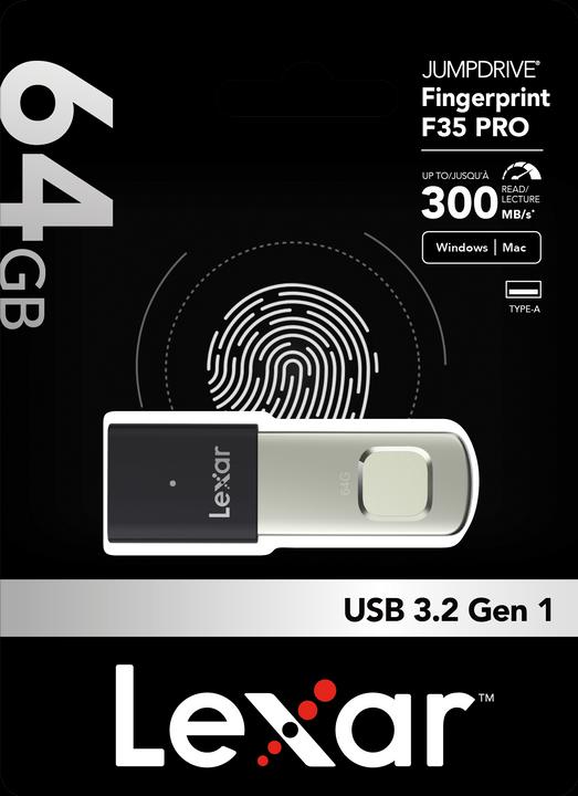 Produktbild Lexar Fingerprint F35 Pro (64 GB, USB 3.2)