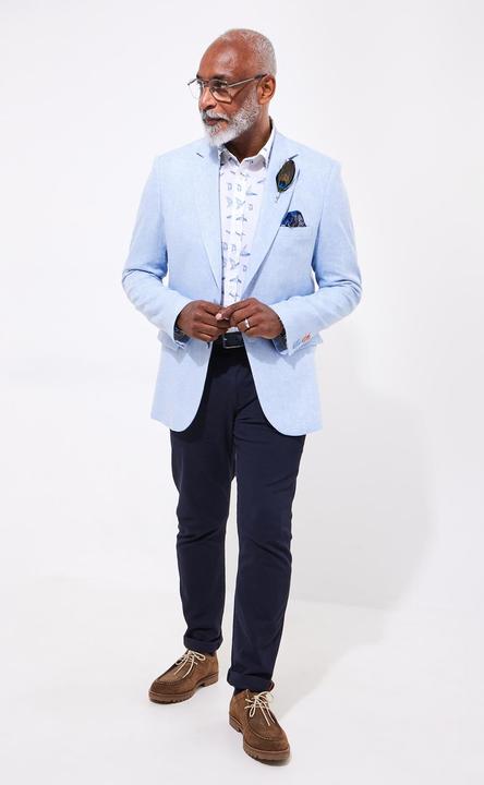 Actual product image Joe Browns Tonal Linen Herringbone Blazer (38)