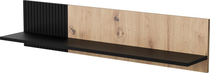 Cama MERCI shelf 110x20x25 black/oak artisan (110 x 20 x 25 cm)