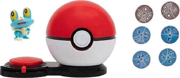 Actual product image Jazwares Pokemon Surprise Attack Game - Poke Ball, Froakie PKW3167