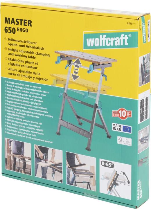 Produktbild wolfcraft wolfcraft 1 MASTER 650 ERGO Spanntisch (65 cm, 72 cm)