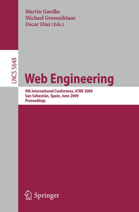 Produktbild Web Engineering (Martin Gaedke, Oscar Díaz, Michael Grossniklaus, 2009)