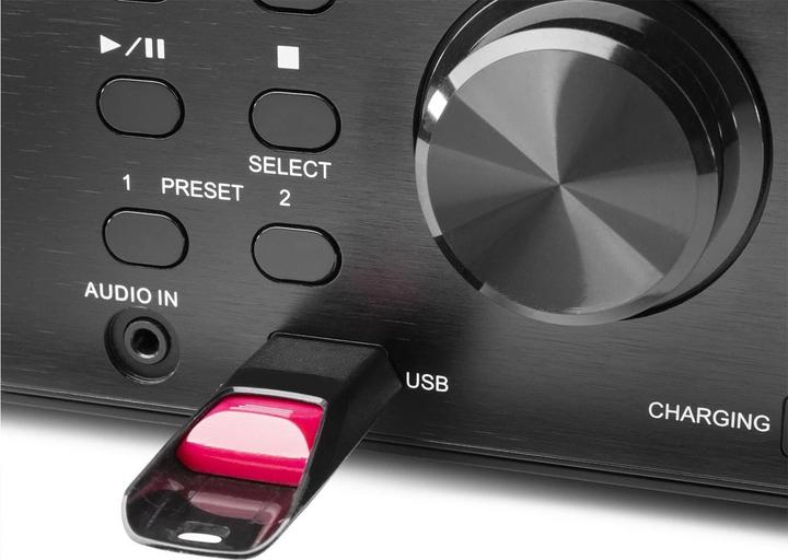 Actual product image Audizio Radio/CD Player Prato Dark Brown (FM, DAB+, Bluetooth)