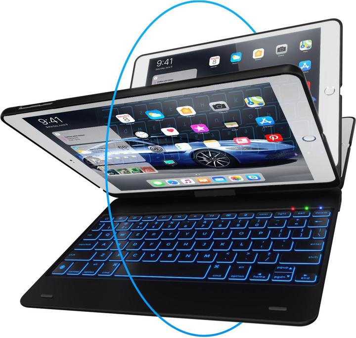 Produktbild Merkloos Keyboard Bookcase QWERTY iPad (2018) / (2017) / Air (2) / Pro 9.7 (Eng. Int.)