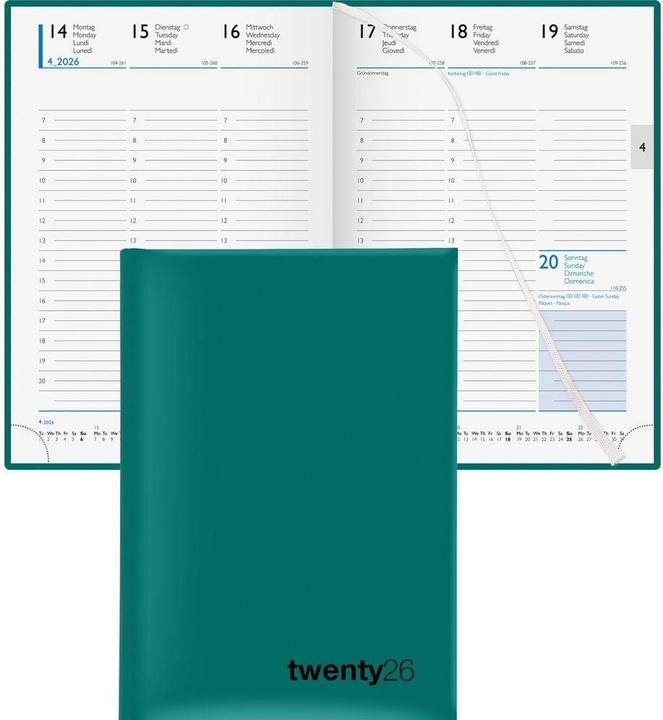 Immagine prodotto Biella Agenda aziendale (14,5 x 20,5 cm, Tedesco, Inglese, Francese, Italiano)