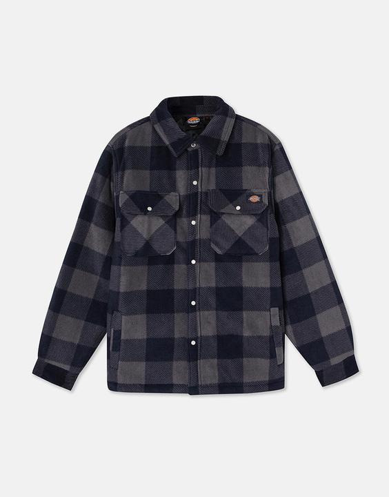 Camicia termica Portland blu/nera, taglia S (S)