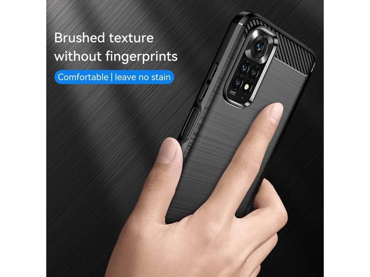 Produktbild Screenguard Xiaomi Redmi Note 11S Hülle Carbon Brushed Soft TPU (Xiaomi Redmi Note 11S)