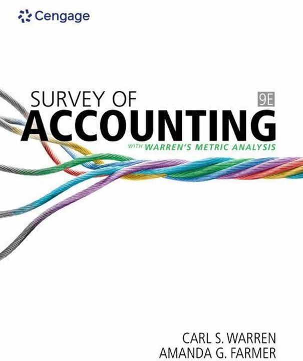 Immagine prodotto Survey of Accounting (Inglese, Warren Carl, L'agricoltore Amanda, 2020)