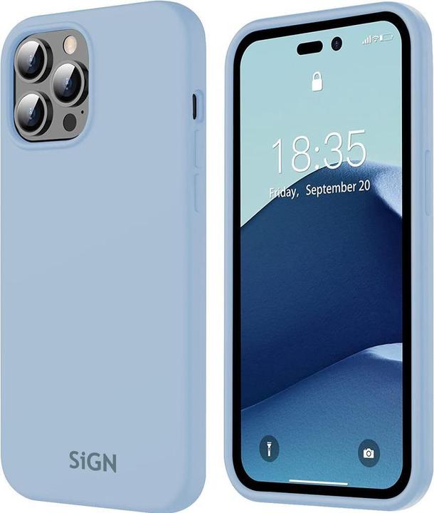 Produktbild SIGN Liquid Silicone Case for iPhone 14 Pro - Safir Blue (Apple iPhone 14 Pro)