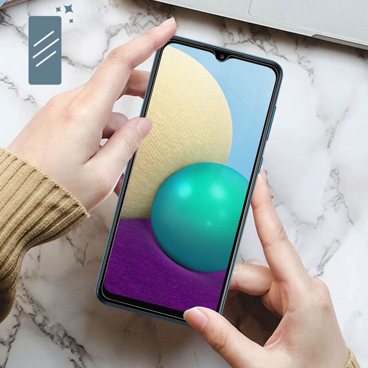Image du produit Avizar Film clair comme du cristal, protection d'écran en verre (1 pièce(s), Samsung Galaxy A02)
