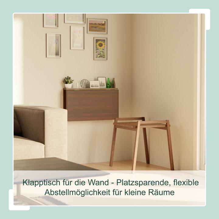 Image du produit Relaxdays Table pliante murale (60 x 40 x 27 cm)