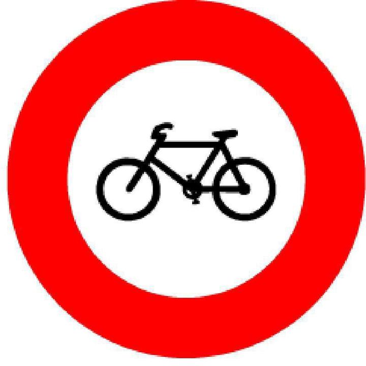 Actual product image BRW No bicycles or mopeds sign 2.05