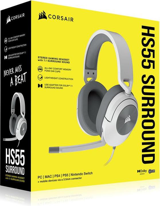 Immagine prodotto Corsair HS55 Surround Bianco (Cablato)