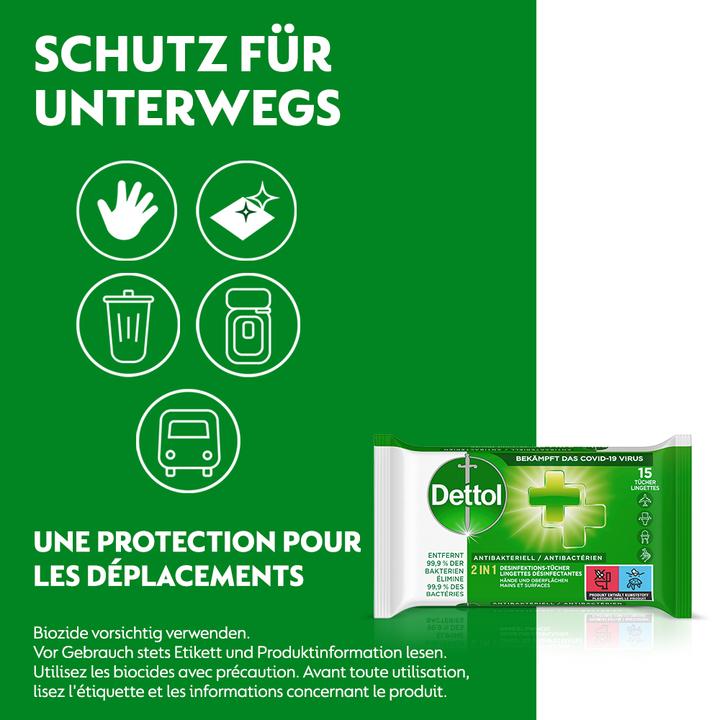 Immagine prodotto Dettol 2in1 Salviette disinfettanti