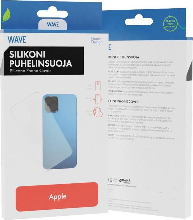 Actual product image Wave siliconisuojus iPhone 13 Pro Max, läƒäpinÃƒäkyvÃƒä (Apple iPhone 13 Pro Max)
