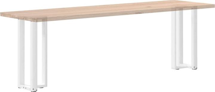 Immagine prodotto VidaXL Gambe per tavolino a T 2 pezzi Bianco 70x25x(42-43) cm Gamba del tavolo in acciaio
