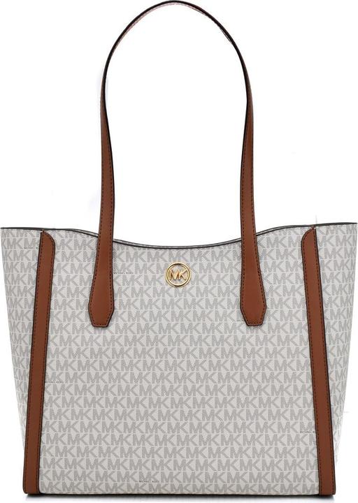 Actual product image Michael Kors Shoulder Bag Leida Beige 34 x 29 x 12 cm
