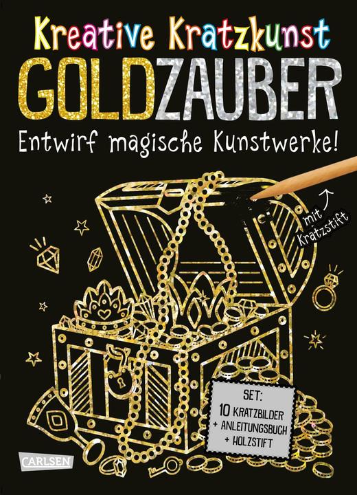 Produktbild Kratzbilder für Kinder: Kreative Kratzkunst: Goldzauber