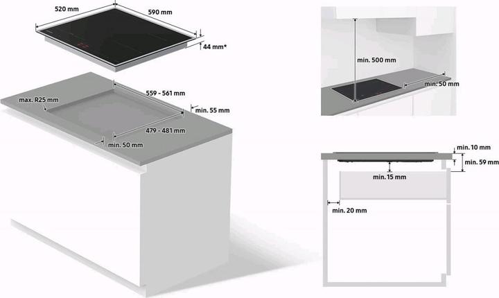 Image du produit Samsung NZ64B5045FK Plaque d'induction