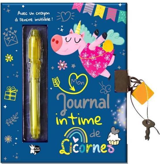 Produktbild Mon journal intime de licornes : avec un crayon à l'encre invisible! (Collectif, Französisch)